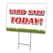 Signmission Yard Sale Today Yard Sign & Stake outdoor plastic coroplast window, C-1824 Yard Sale Today C-1824 Yard Sale Today - alternate 1